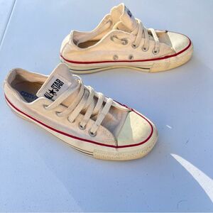 Converse Kids Beige Low-Top Sneakers